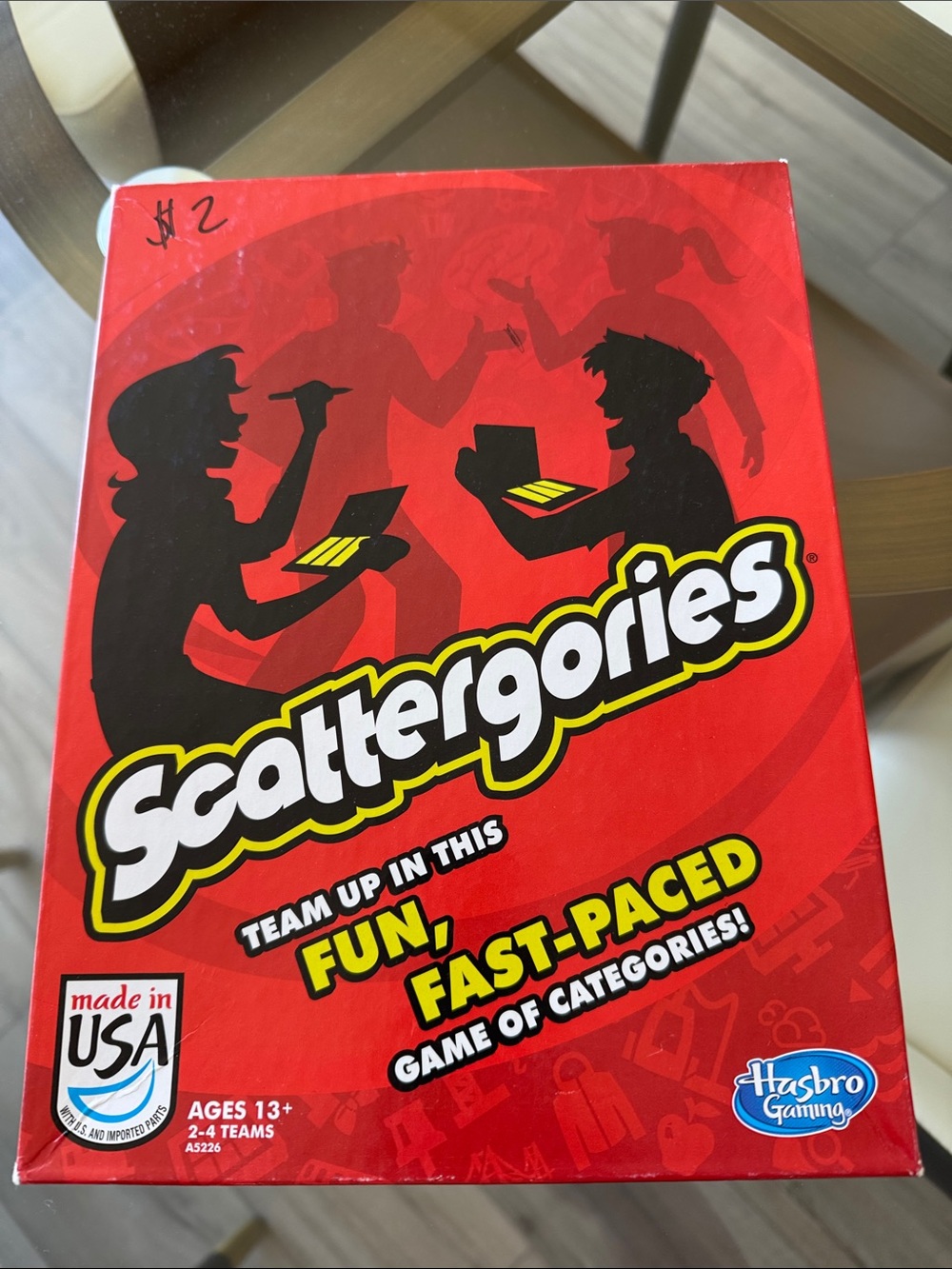 Scattergories Party Game - Red